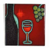 Wall Tile Wine Glass