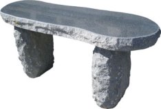 Rustic granite bench